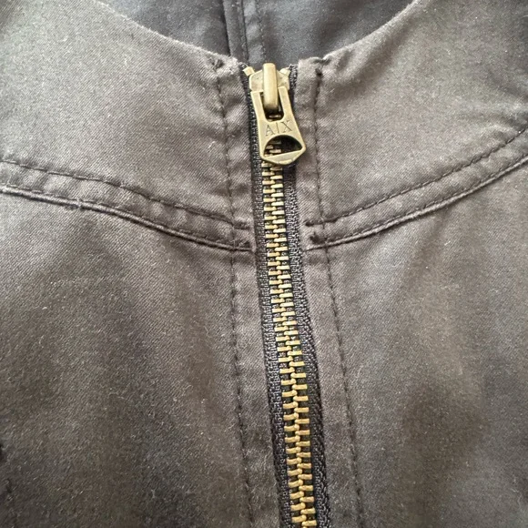 Armani Exchange Black Mini Dress with Zipper - Picture 4 of 4